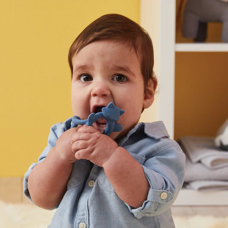 Lullaby Blue Wrist Teether - Aster & Ruby