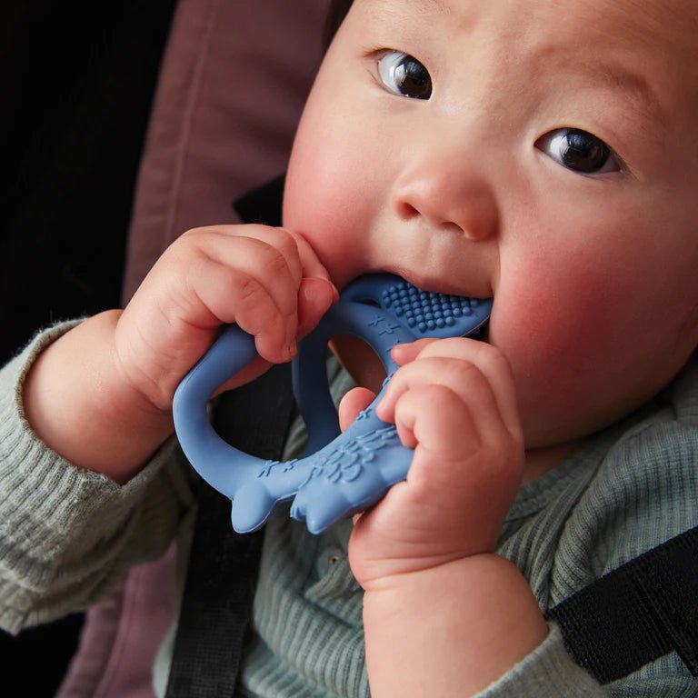 Lullaby Blue Wrist Teether - Aster & Ruby