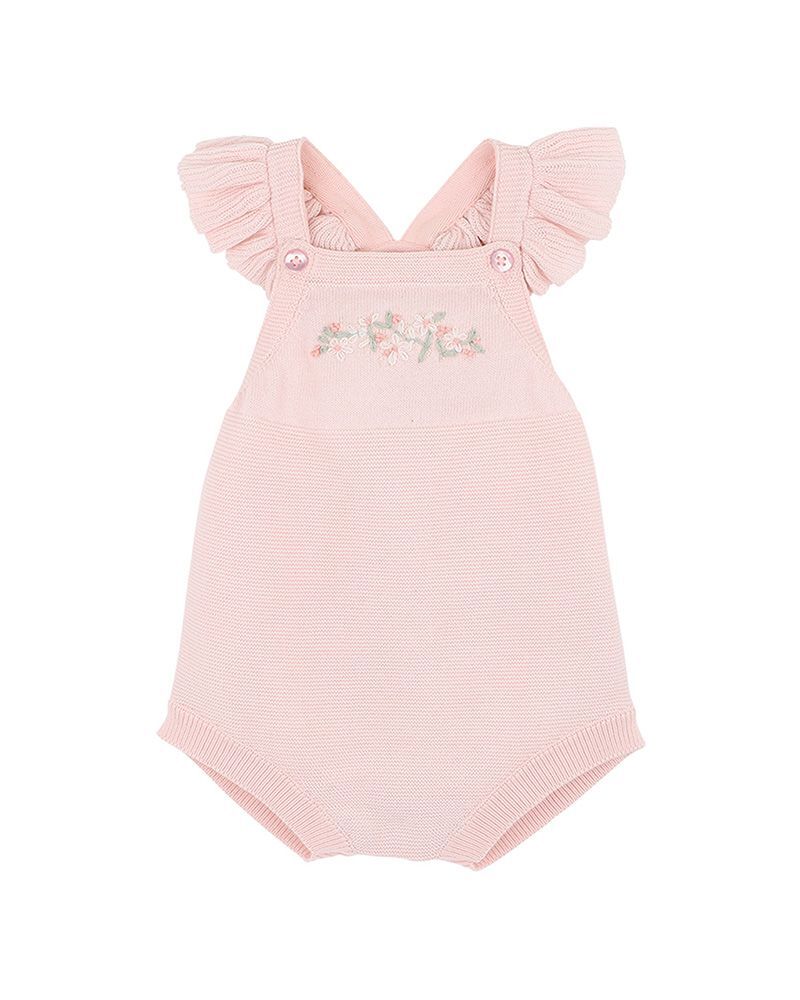Madelyn Embroidered Organic Knitted Bodysuit - Aster & Ruby