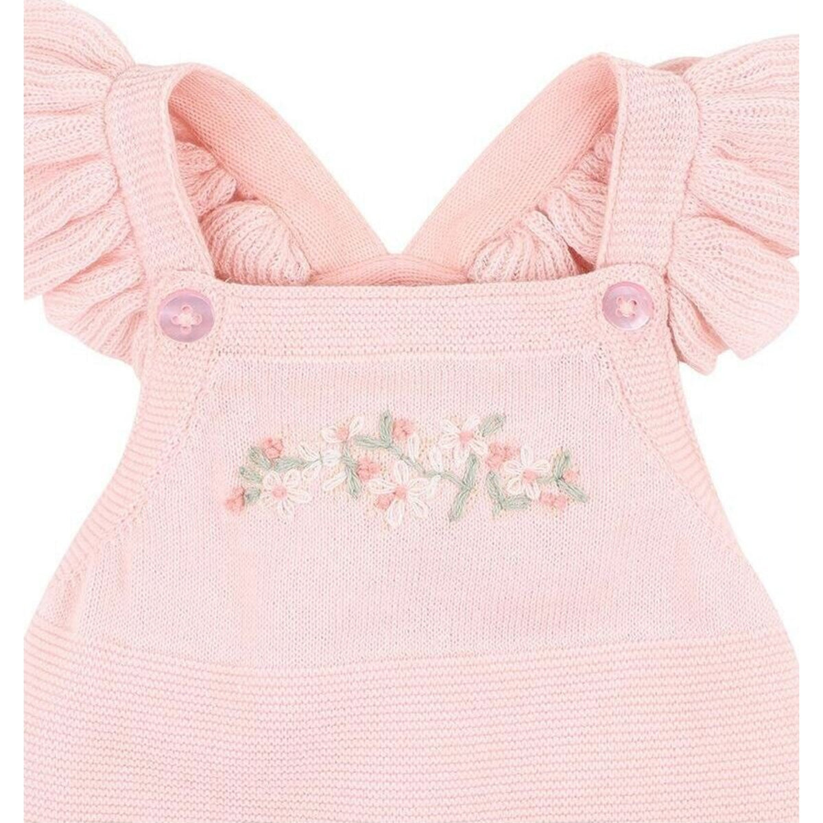 bebe Madelyn Embroidered Organic Knitted Bodysuit | Aster & Ruby