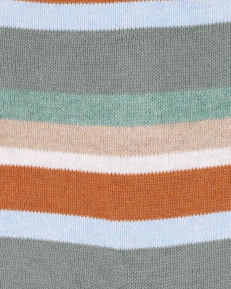 Mateo Stripe Knitted Romper - Aster & Ruby