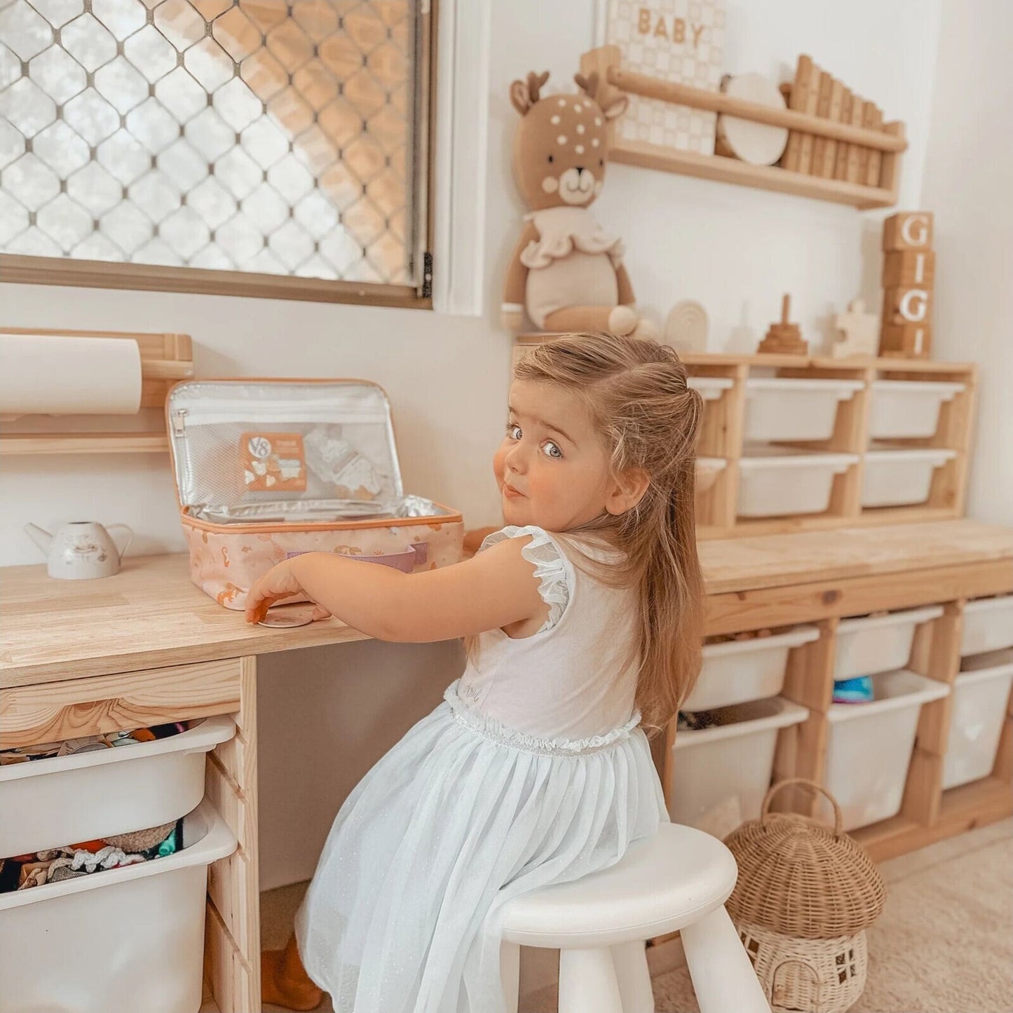 Mermaids Large Lunch Bag – insulated kids lunch bag by Fox & Fallow | Aster & Ruby