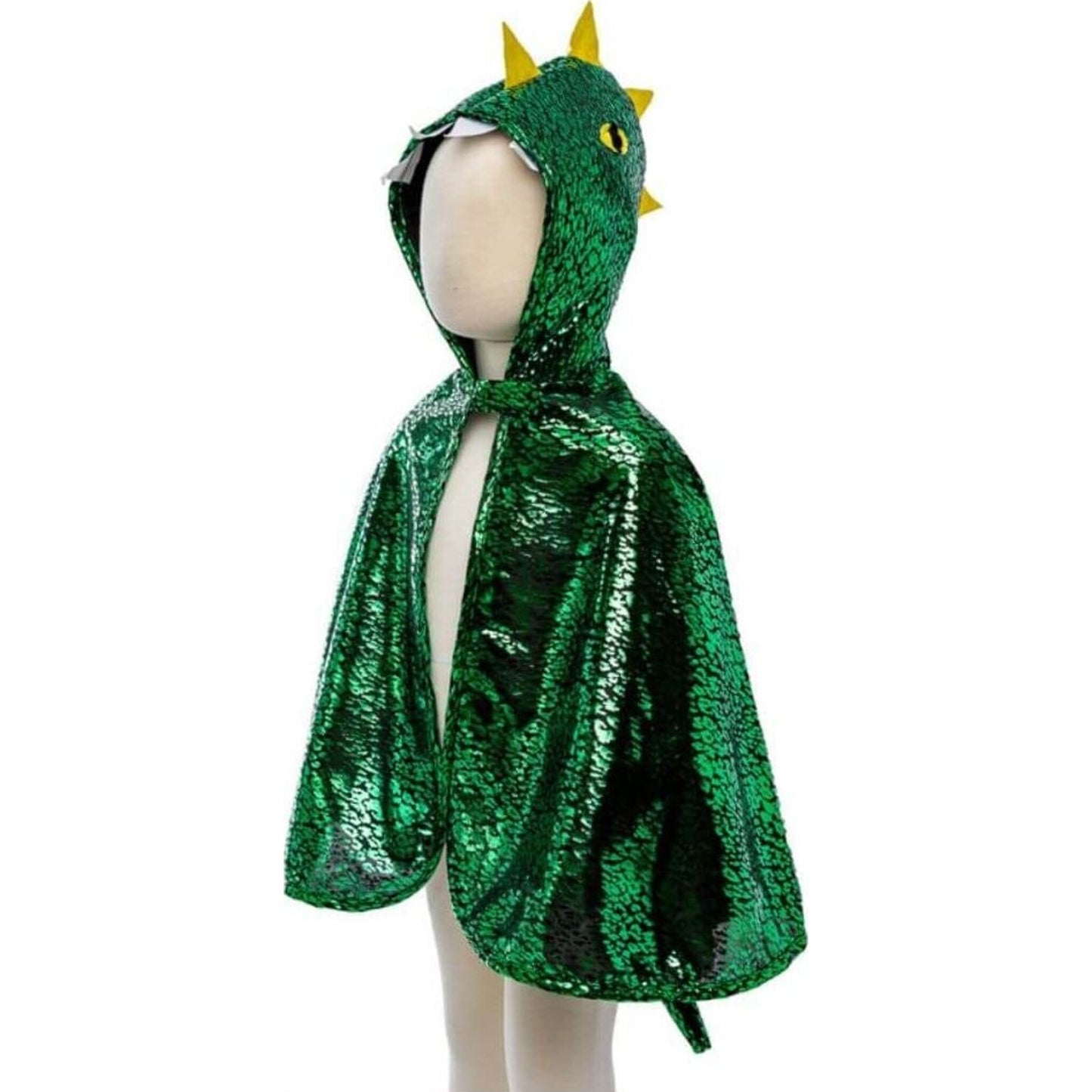 Metallic Green Dragon Cape – children's product by Great Pretenders | Aster & Ruby
