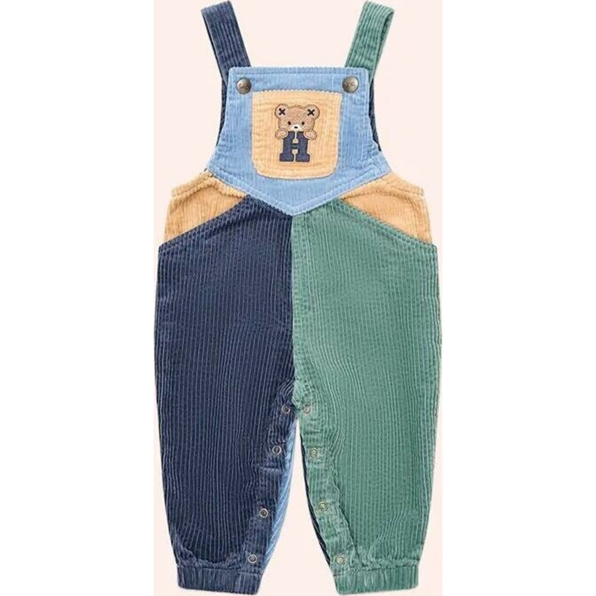 Huxbaby Midnight Colour Block Overalls | Aster & Ruby