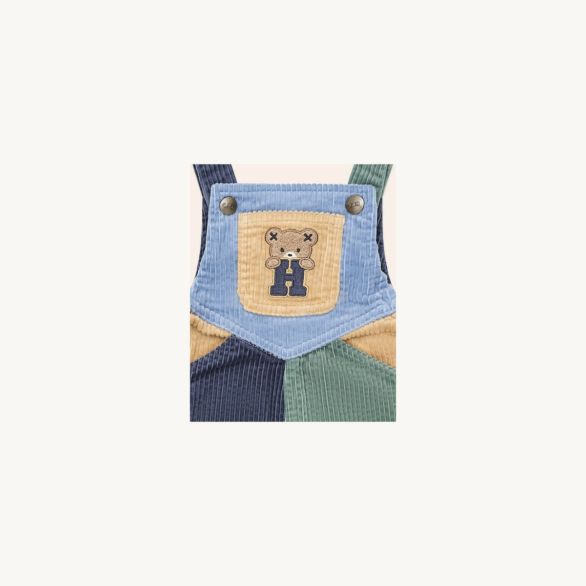 Huxbaby Midnight Colour Block Overalls | Aster & Ruby
