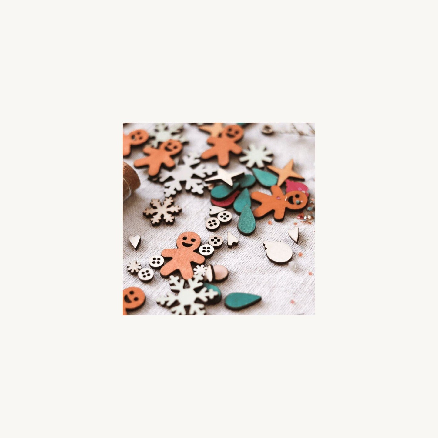 Mini Wooden Christmas Sprinkles – children's product by Let Them Play | Aster & Ruby