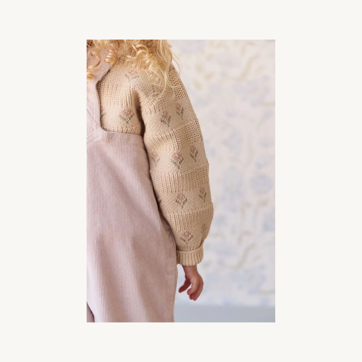 Miranda Jumper - Miranda Light Oatmeal Marle – children's product by Jamie Kay | Aster & Ruby