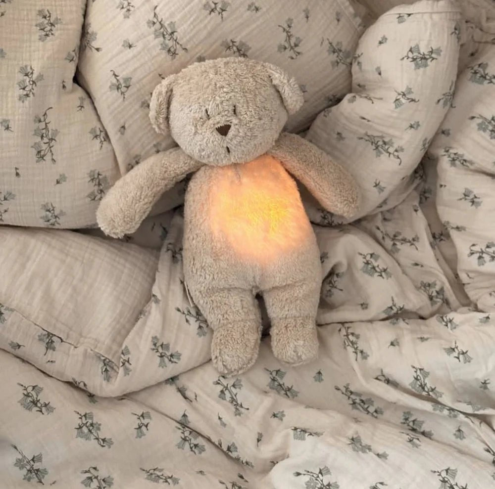 Moonie, Organic Humming Bear - Sand - Aster & Ruby