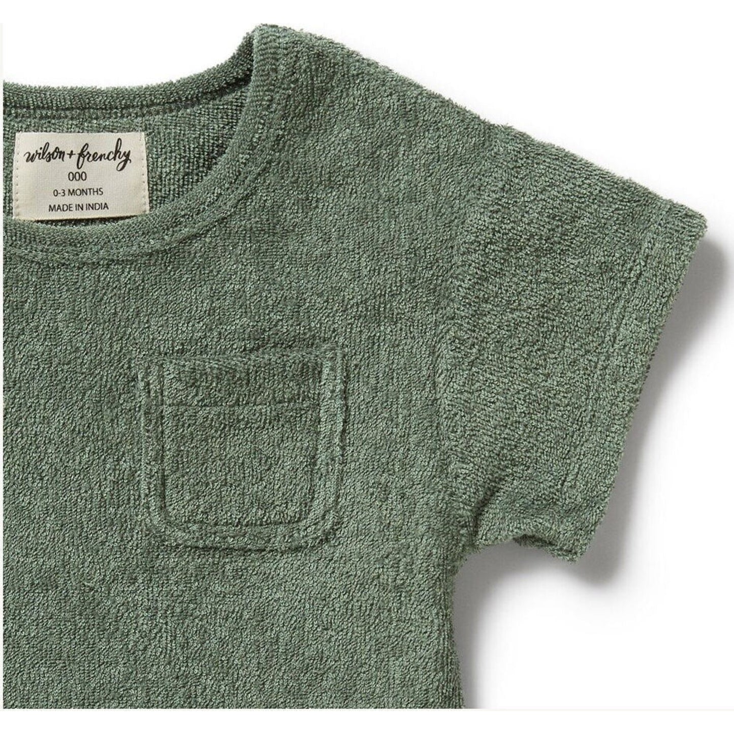 Moss Organic Terry Tee – children's product by Wilson & Frenchy | Aster & Ruby