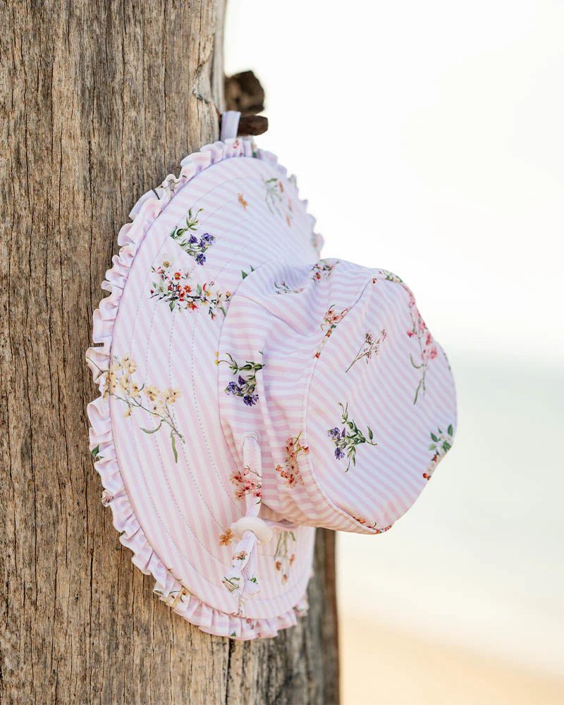 Myra Swim Hat with Quick Release Neck Tie - Aster & Ruby