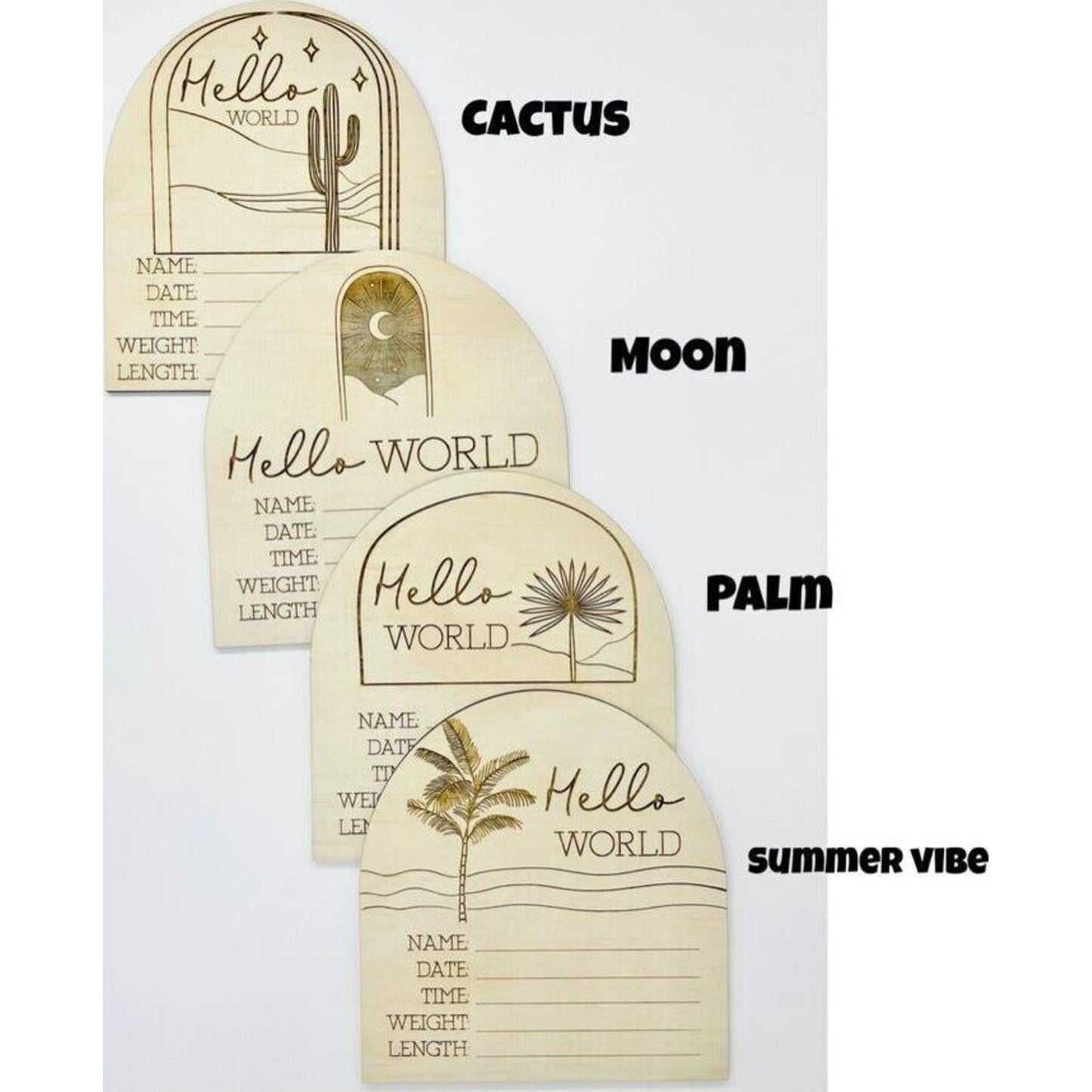 Mystic Arch Birth Discs – children's product by Timber Tinkers | Aster & Ruby