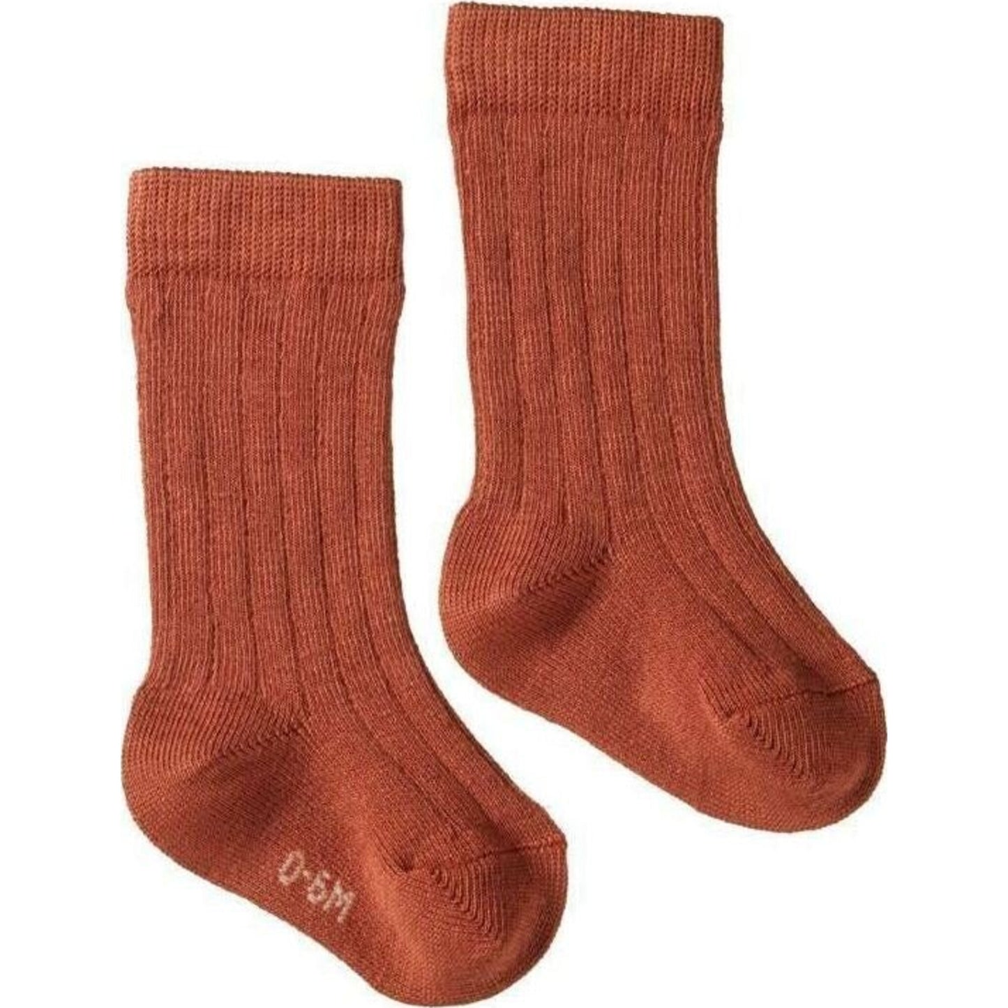 Nature Baby Nature Baby Cotton Rib Socks Clay | Aster & Ruby