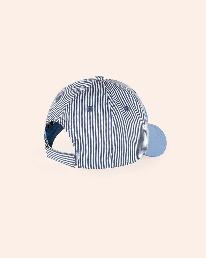 Nautical Stripe Huxbear Cap - Aster & Ruby
