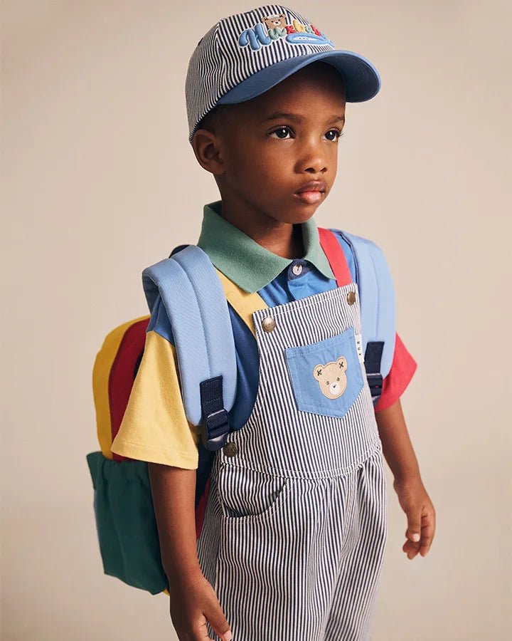 Nautical Stripe Huxbear Cap - Aster & Ruby