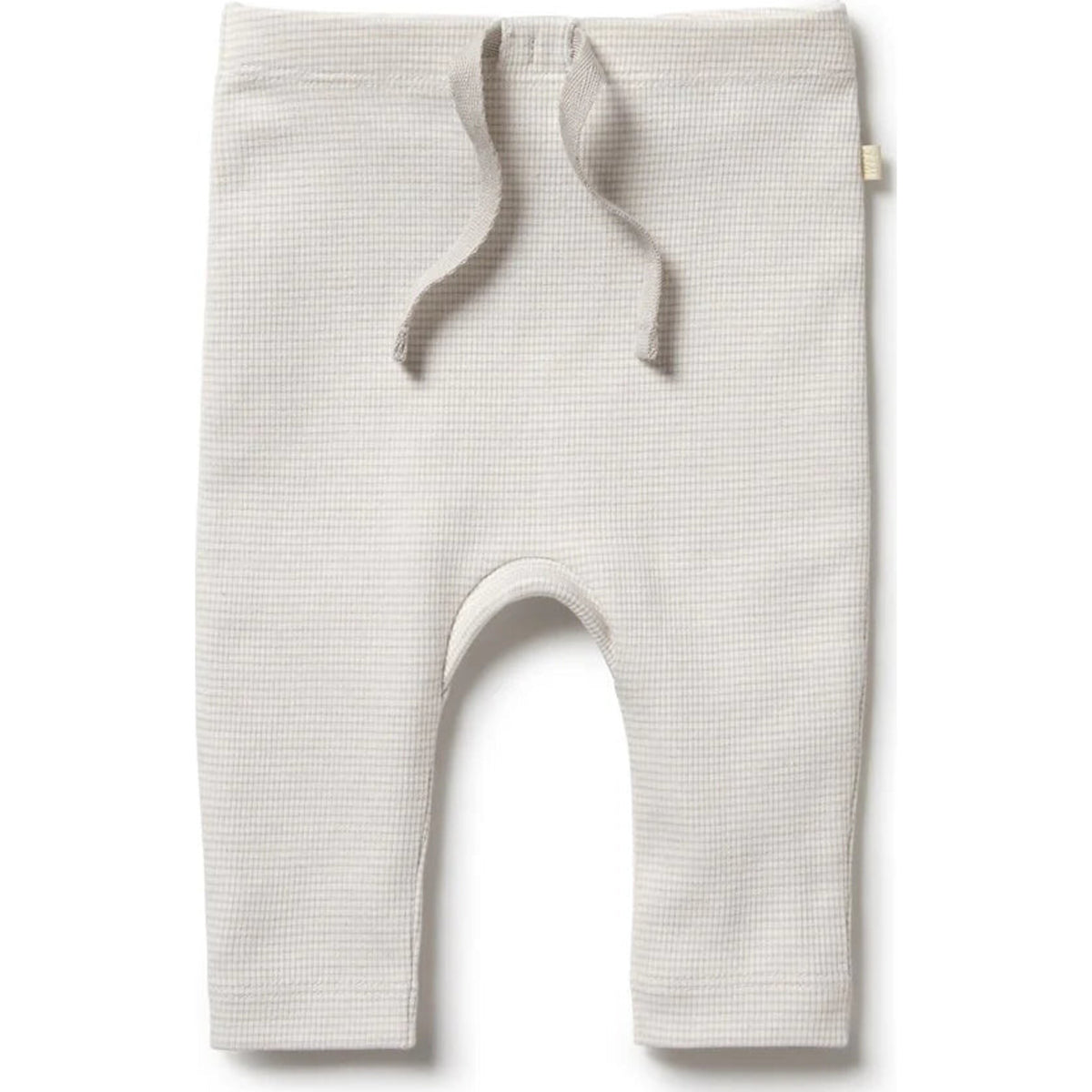Oatmeal Organic Stripe RIb Leggings - Aster & Ruby