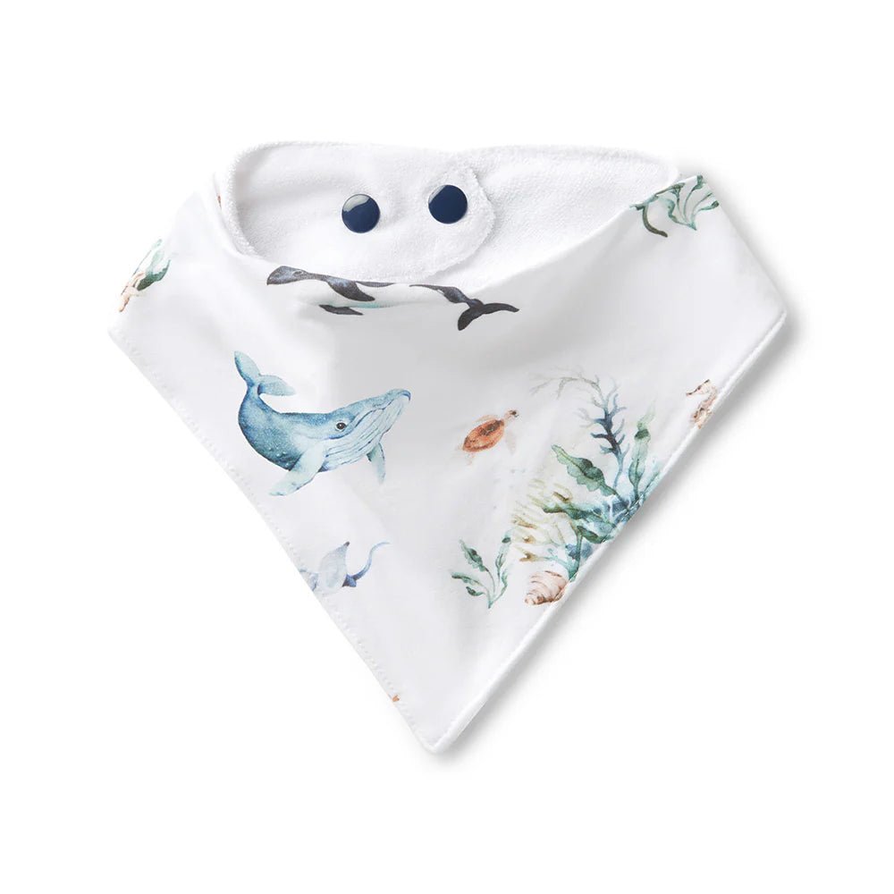 Ocean Organic Dribble Bib - Aster & Ruby