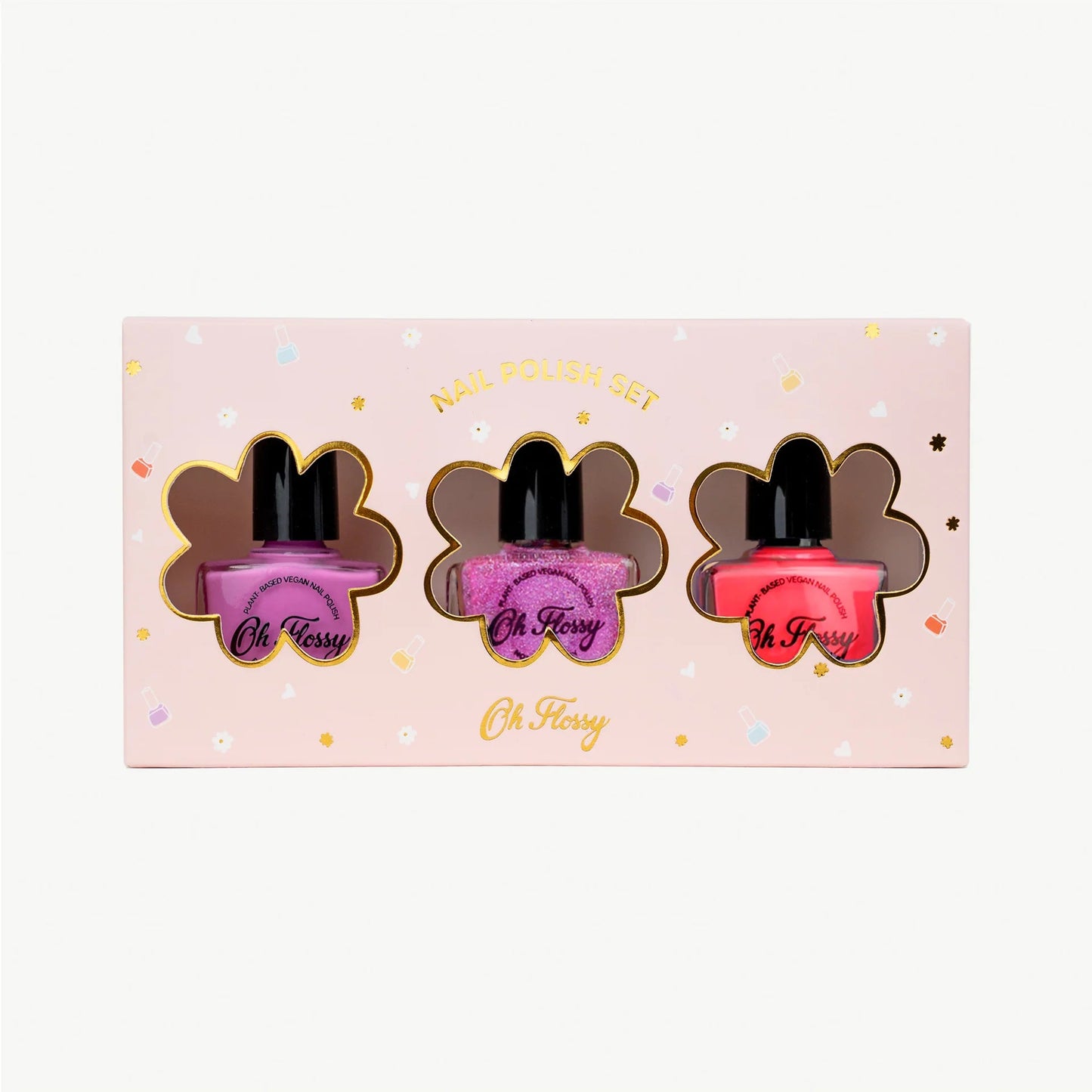 Oh Flossy Nail Polish Set - Pink Pamper - Aster & Ruby