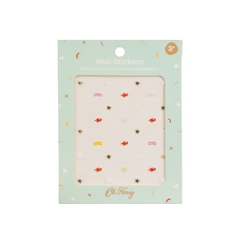 Oh Flossy Nail Stickers Superhero-Aster & Ruby