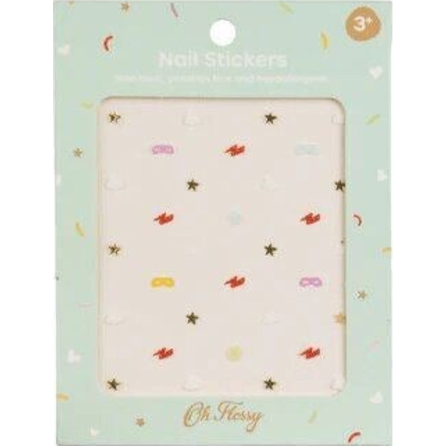 Oh Flossy Nail Stickers Superhero – children's product by Oh Flossy | Aster & Ruby