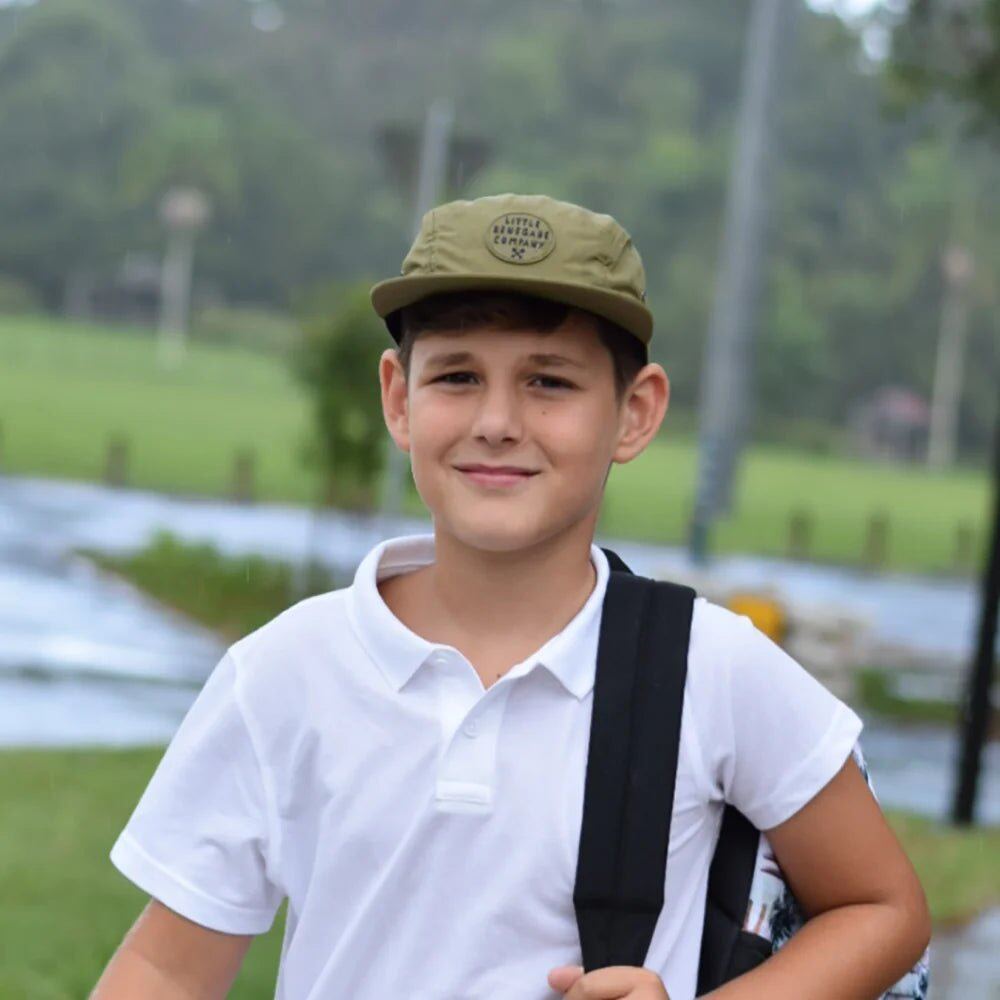 Olive 5 Panel Cap – Mini, Midi, Maxi – Aster & Ruby