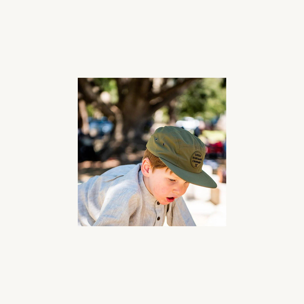 Little Renegade Company Olive 5 Panel Cap | Aster & Ruby