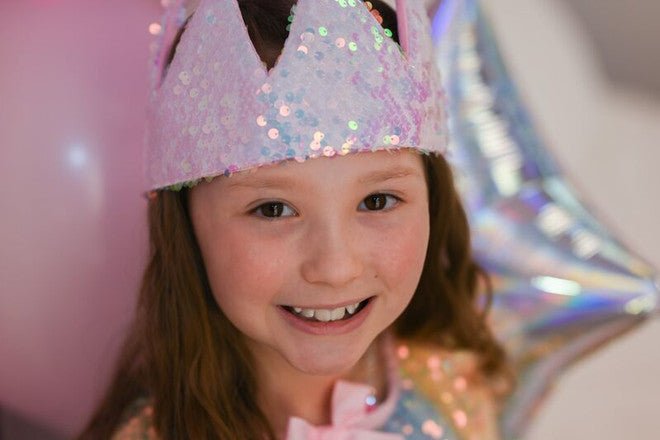 Ombre Sequins Crown - Aster & Ruby