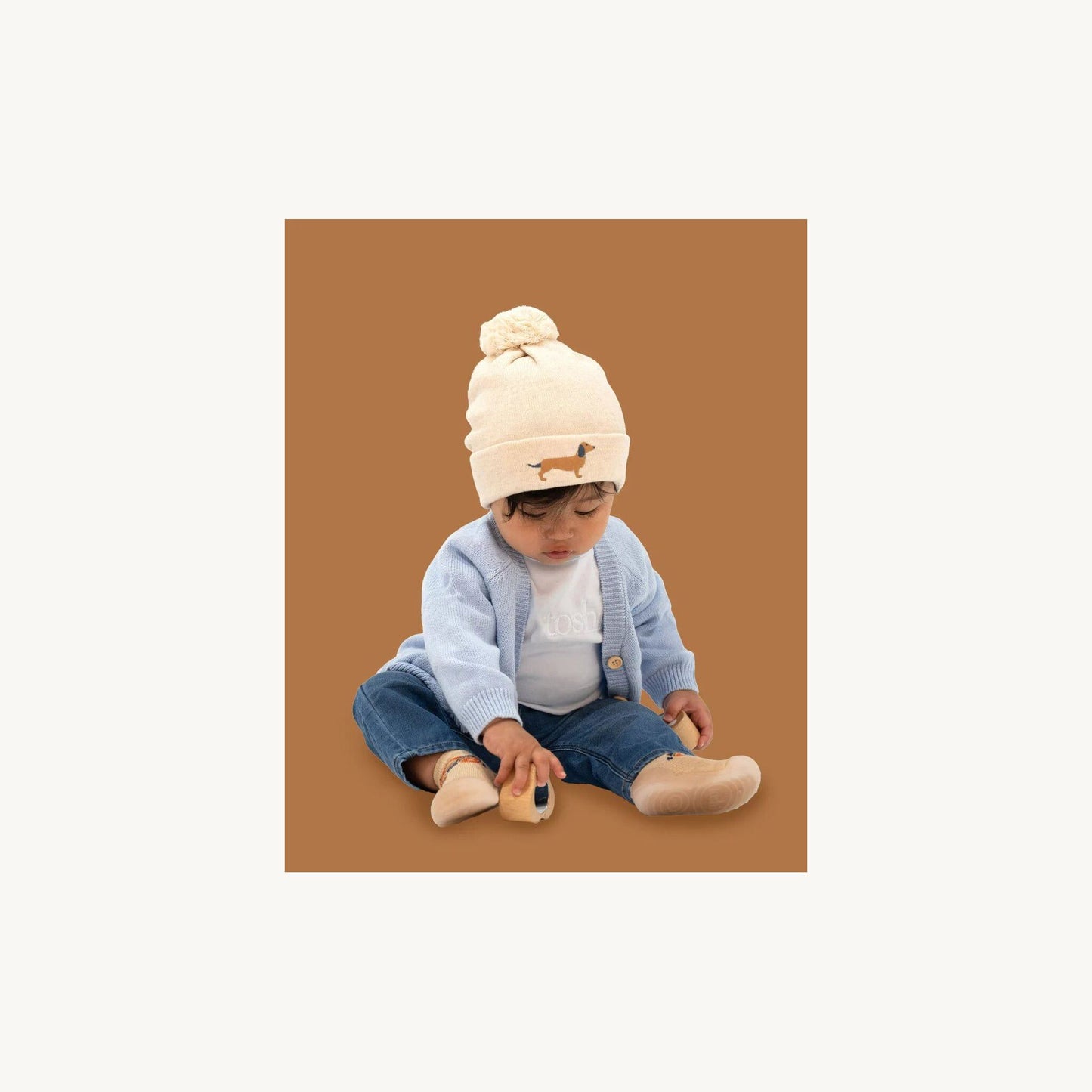 Organic Beanie Storytime Dachshund – children's product by Toshi | Aster & Ruby