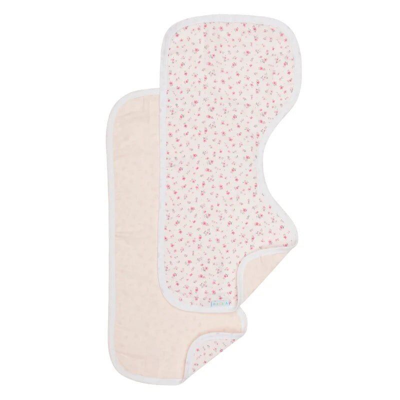 Organic Burp Cloth 2pk Pink Petals – Aster & Ruby