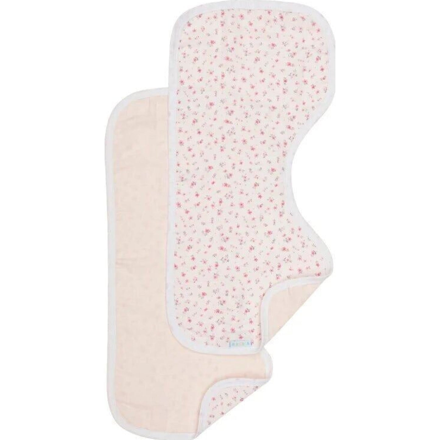 Organic Burp Cloth 2pk Pink Petals – children's product by All4Ella | Aster & Ruby