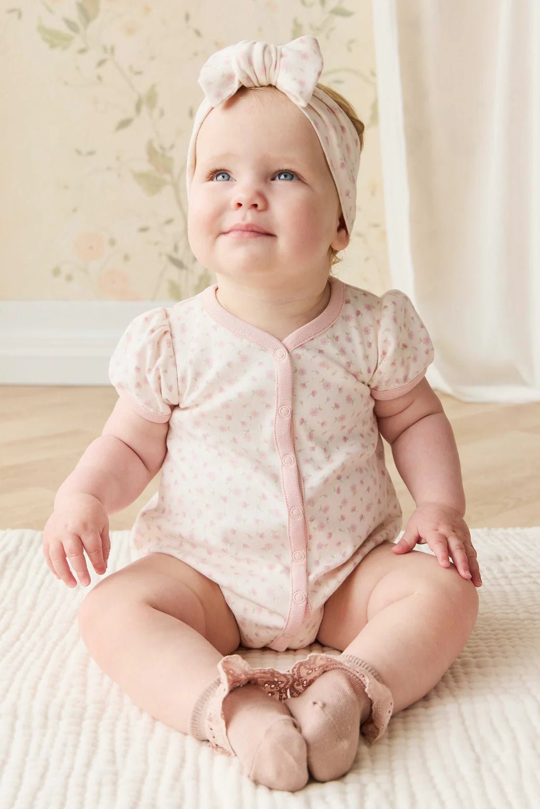 Organic Cotton Antoinette Playsuit - Aster & Ruby