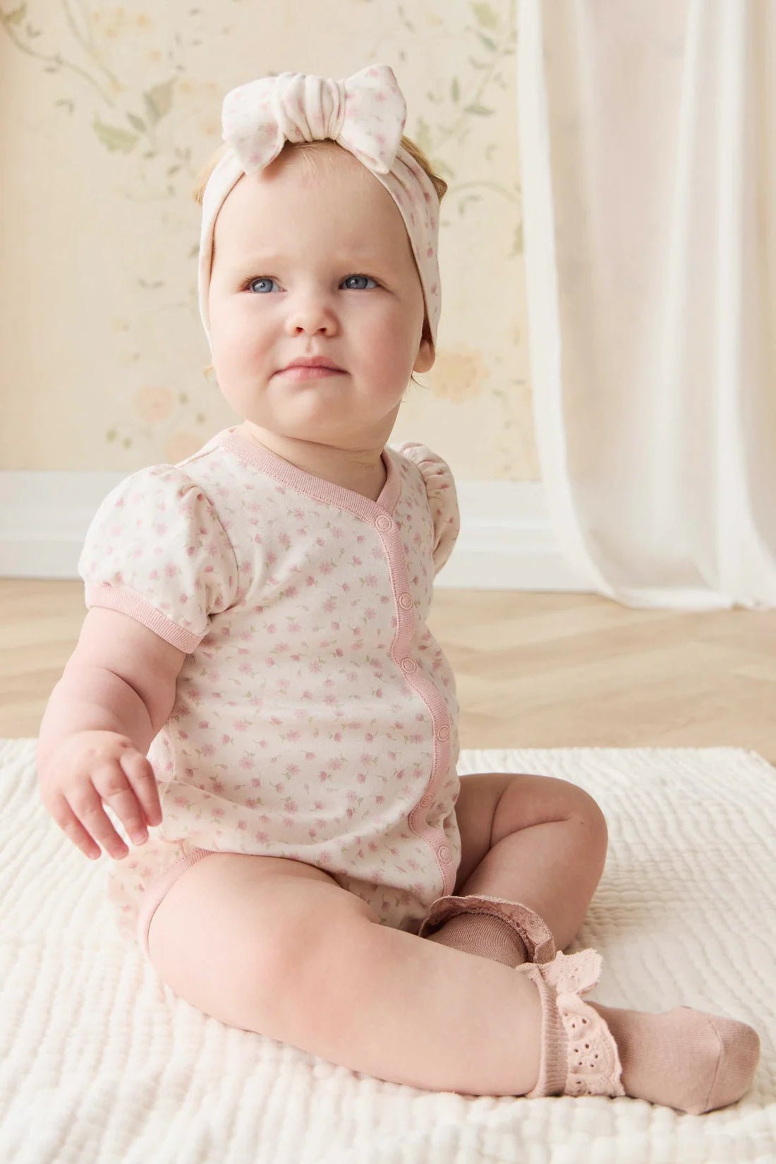 Organic Cotton Antoinette Playsuit - Aster & Ruby