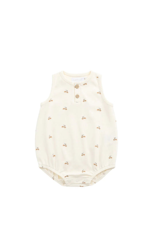 Organic Cotton Archie Playsuit - Aster & Ruby