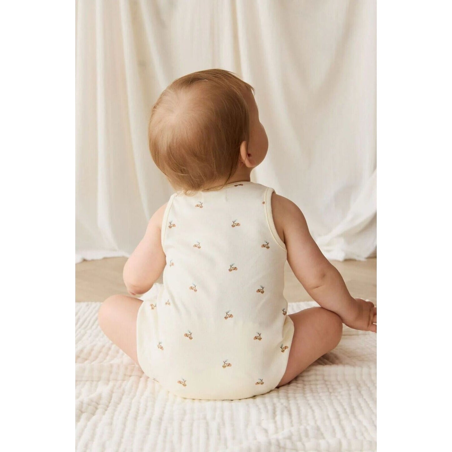 Organic Cotton Archie Playsuit – children's product by Jamie Kay | Aster & Ruby