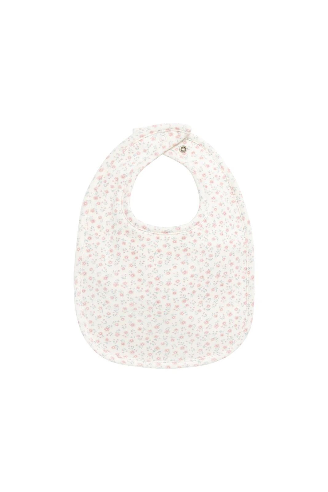 Organic Cotton Bib Posy Garden Pink – OS – Aster & Ruby