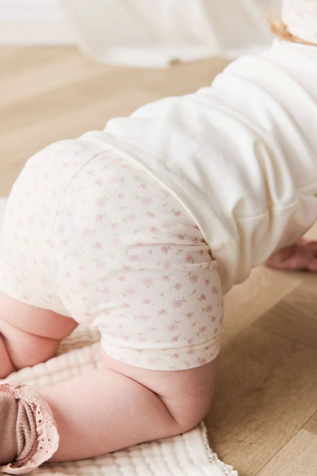 Organic Cotton Everyday Bike Short Victoria Blush – 6-12M, 1YR, 2YR, 3YR, 4YR, Victoria Blush – Aster & Ruby