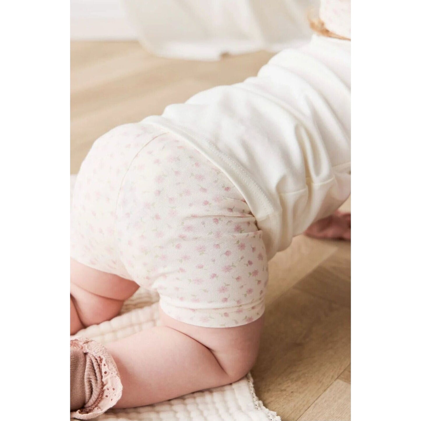 Organic Cotton Everyday Bike Short Victoria Blush – children's product by Jamie Kay | Aster & Ruby