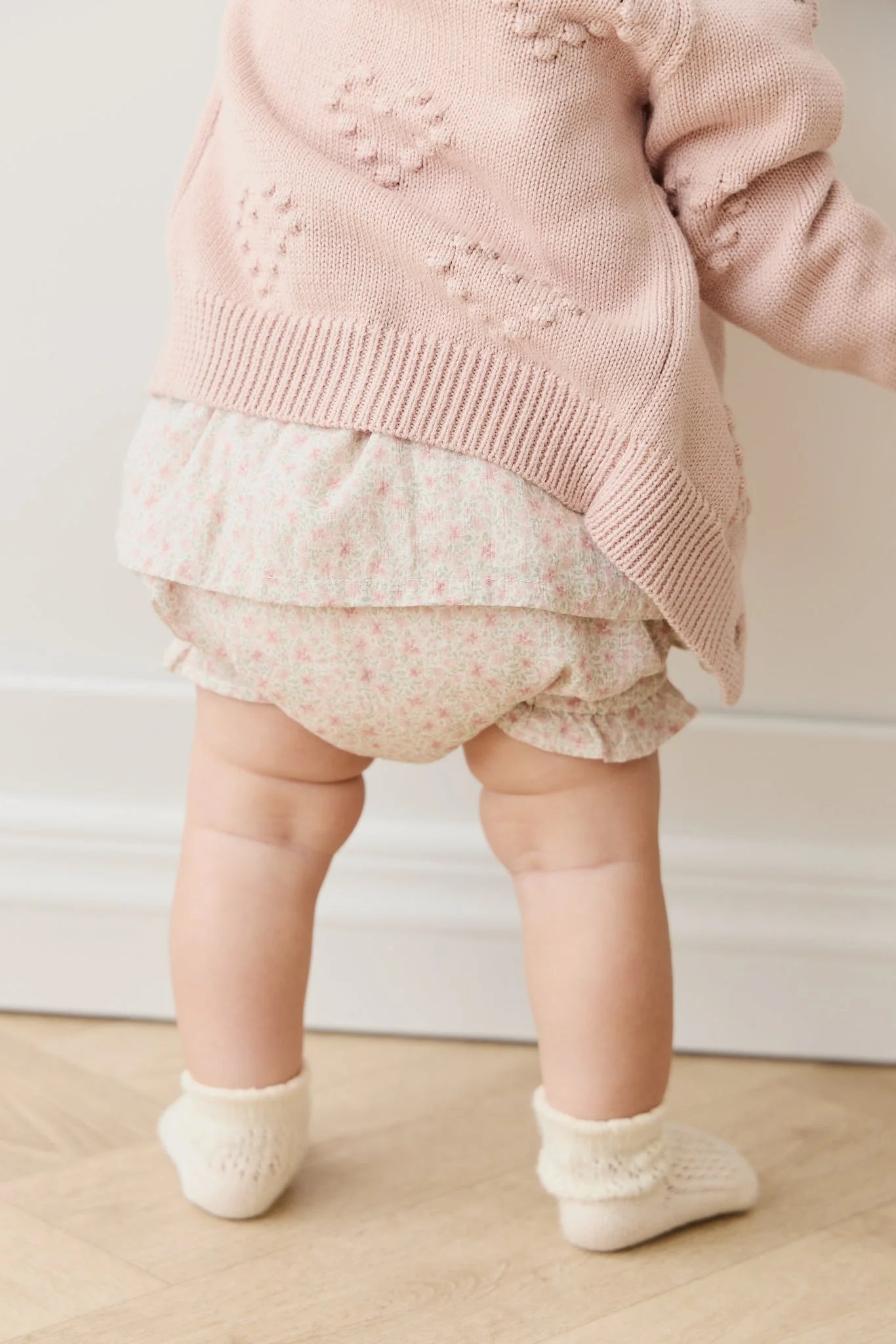 Organic Cotton Frill Bloomer Claudette Rose - Aster & Ruby