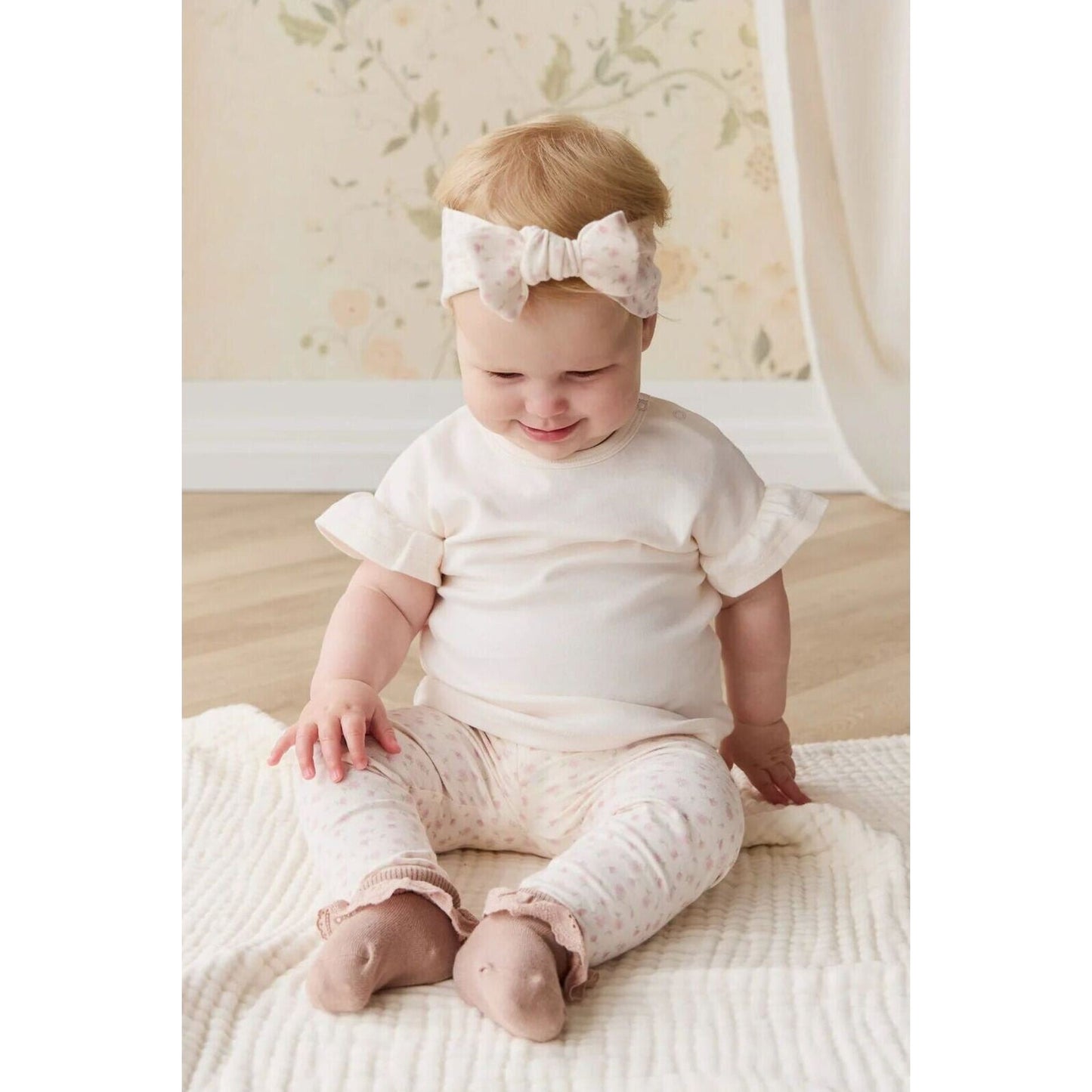 Organic Cotton Headband Victoria Blush – children's product by Jamie Kay | Aster & Ruby