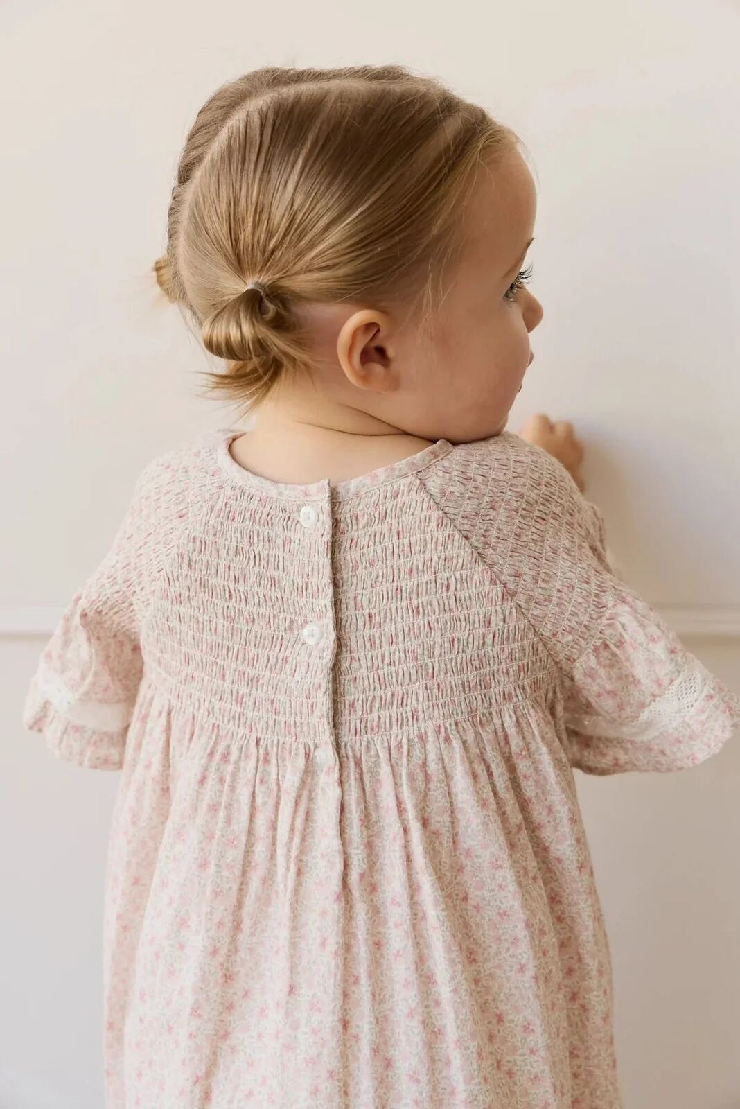 Organic Cotton Malia Dress Claudette Rose – 6-12M, 1YR, 2YR, 3YR, 4YR, Claudette Rose – Aster & Ruby