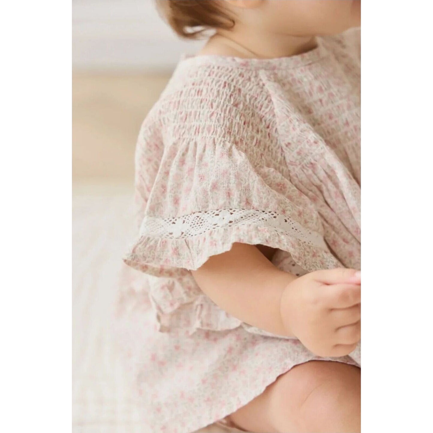 Organic Cotton Malia Top Claudette Rose – children's product by Jamie Kay | Aster & Ruby