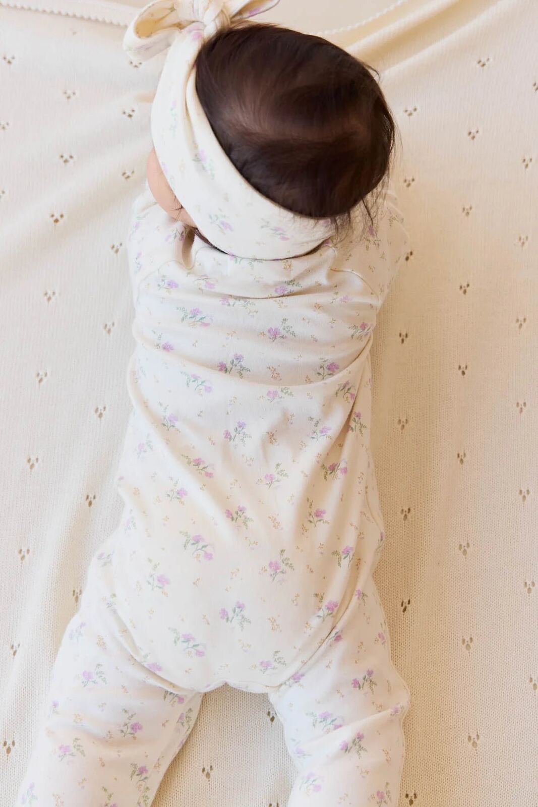 Organic Cotton Melanie Onepiece - Thelma Orchid – 0-3m, 3-6m, 6-12m, 1 – Aster & Ruby