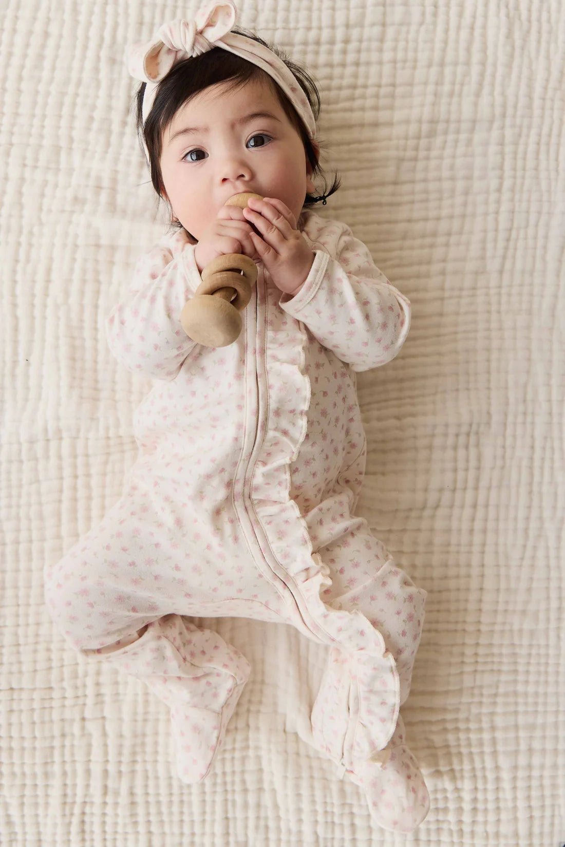 Organic Cotton Melanie Onepiece Victoria Blush - Aster & Ruby
