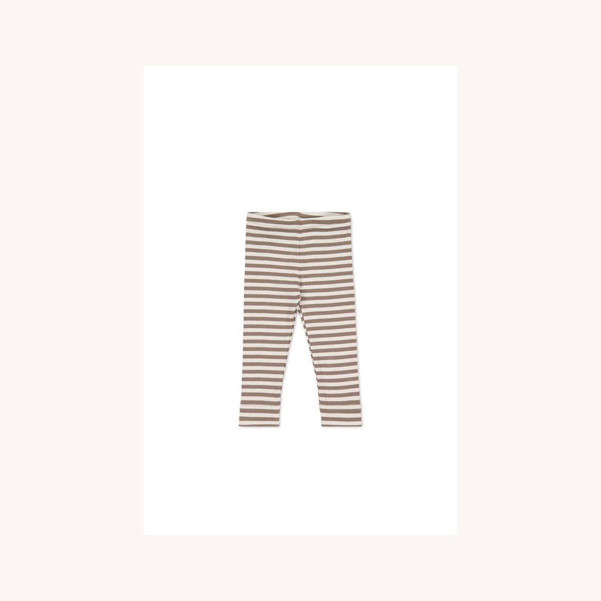 Jamie Kay Organic Cotton Modal Legging - Narrow Stripe Tweed/Cloud | Aster & Ruby