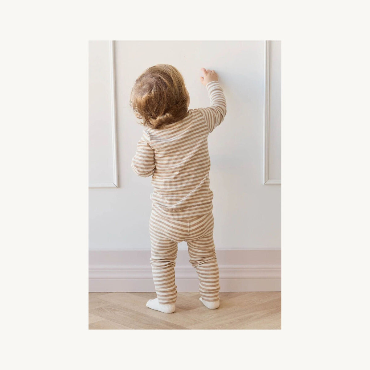 Jamie Kay Organic Cotton Modal Long Sleeve Top - Narrow Stripe | Aster & Ruby