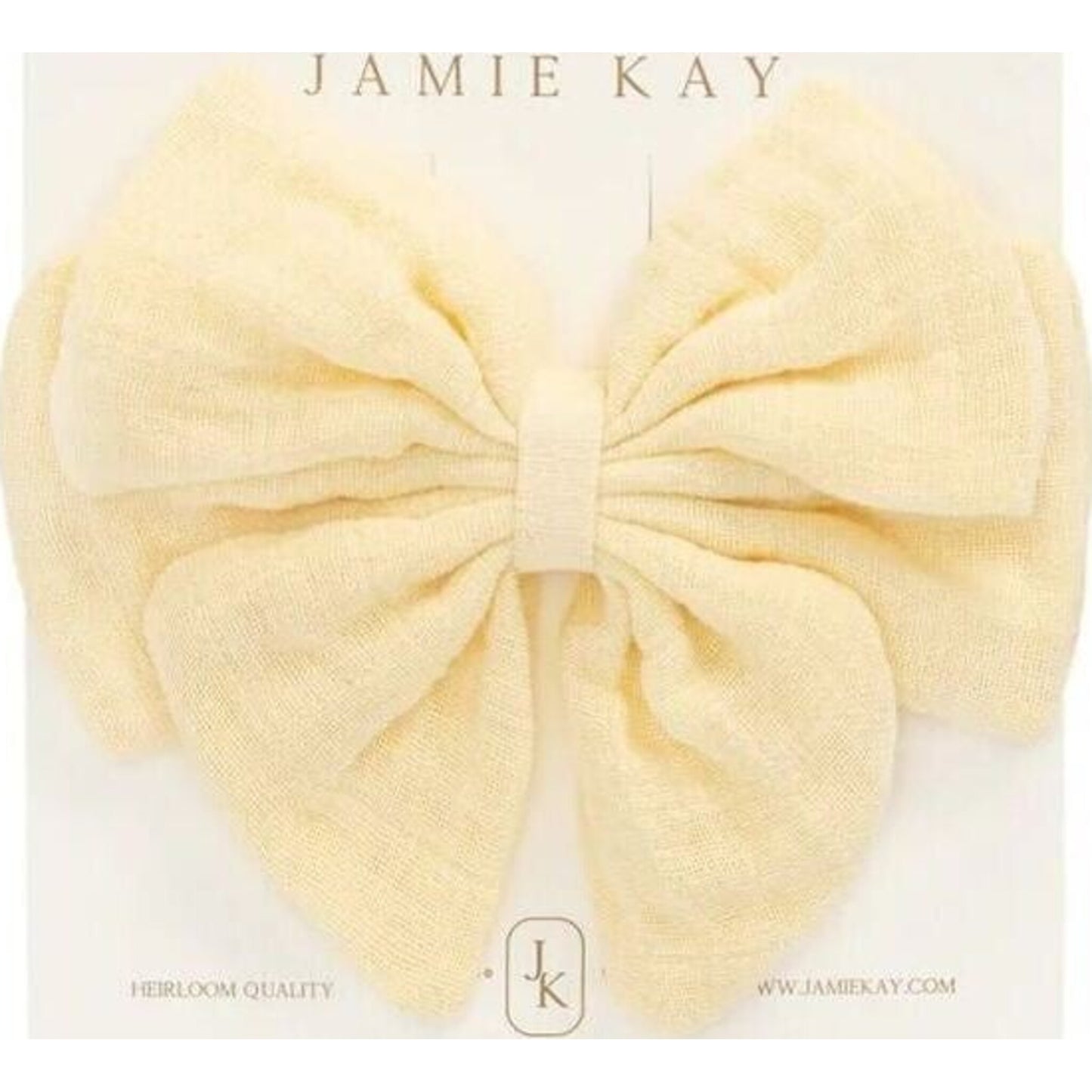 Organic Cotton Muslin Annalise Bow – children's product by Jamie Kay | Aster & Ruby