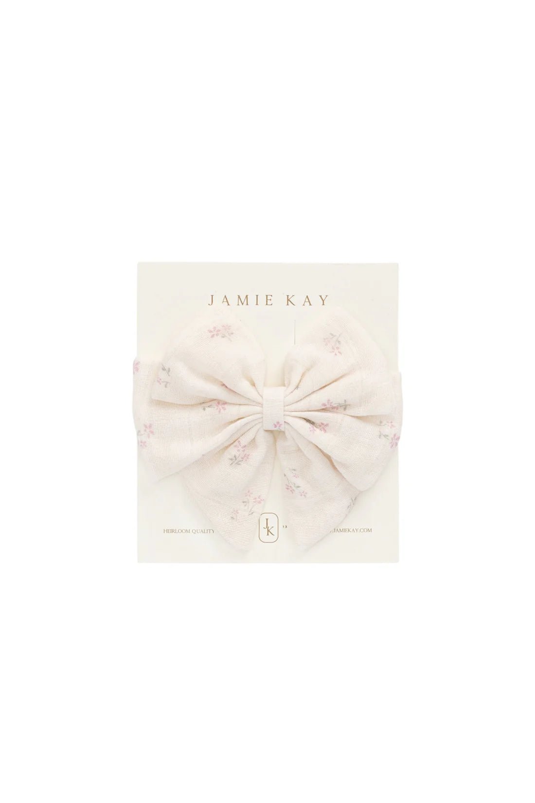 Organic Cotton Muslin Annalise Bow - Aster & Ruby
