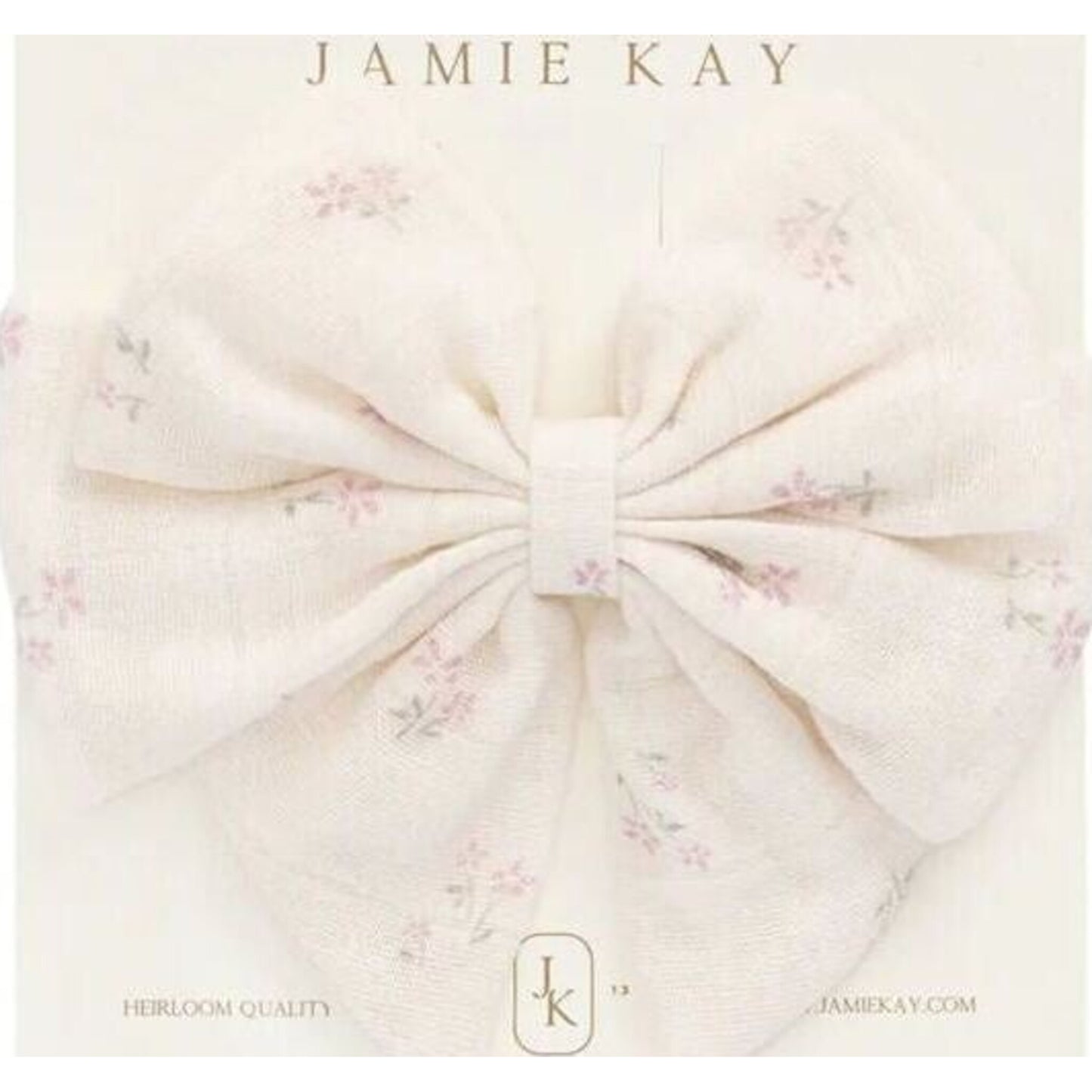 Organic Cotton Muslin Annalise Bow – children's product by Jamie Kay | Aster & Ruby