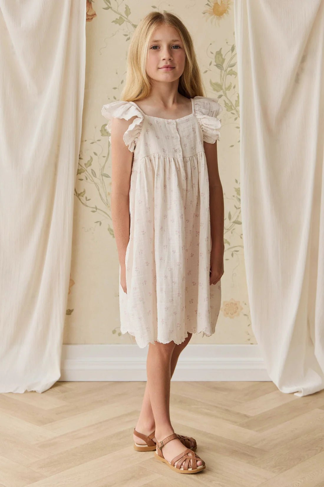 Organic Cotton Muslin Annalise Dress - Aster & Ruby