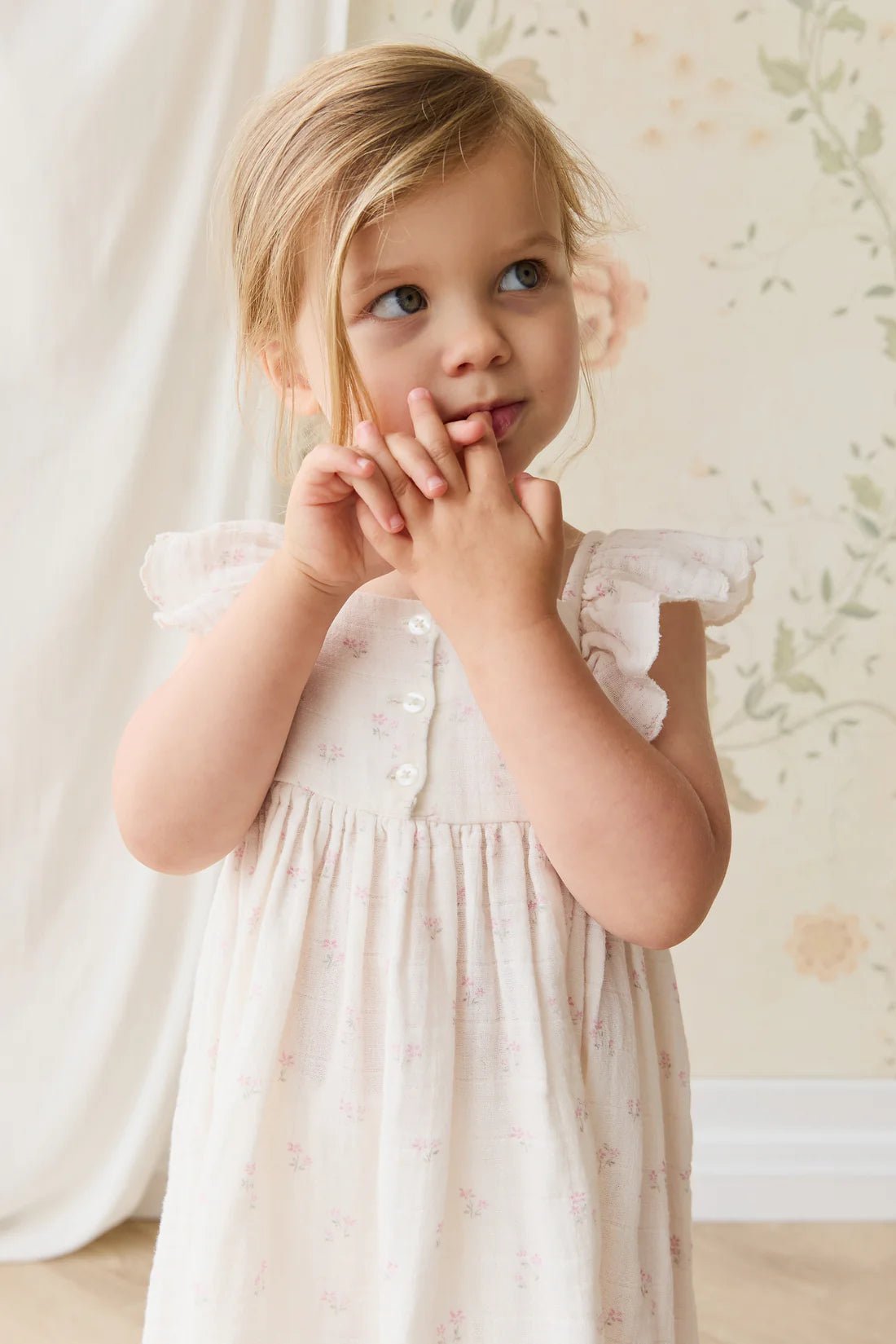 Organic Cotton Muslin Annalise Dress - Aster & Ruby
