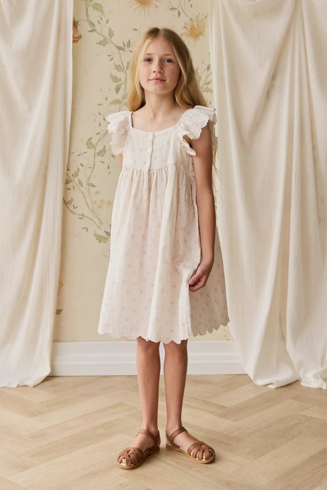 Organic Cotton Muslin Annalise Dress - Aster & Ruby